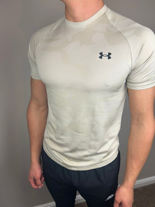 Under Armour Jacquard Camo Beige T-shirt