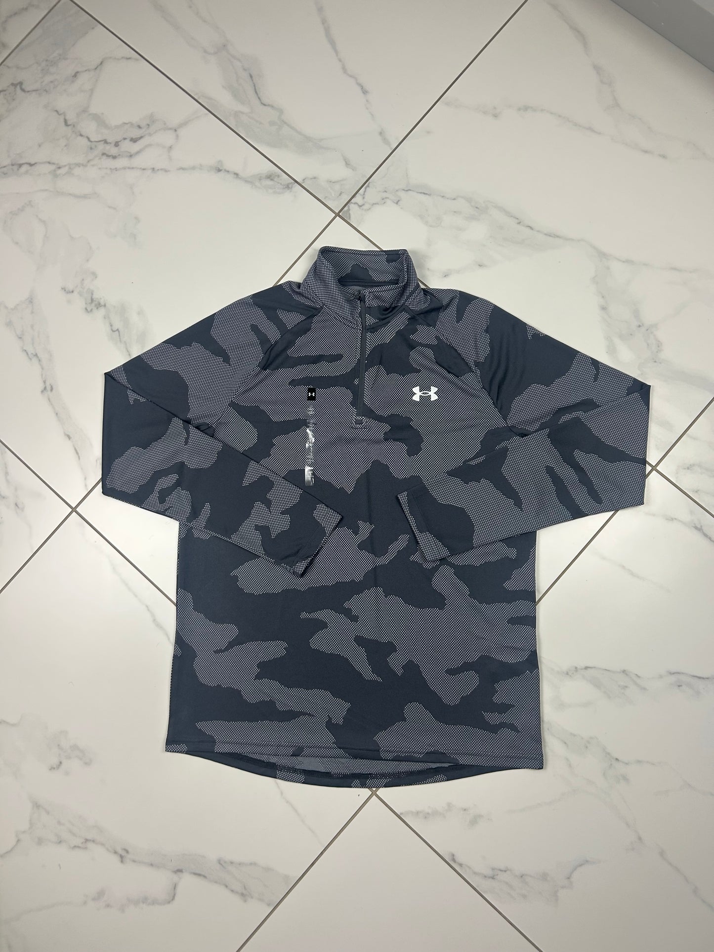 Under Armour Jacquard Camo Grey 1/2 Zip